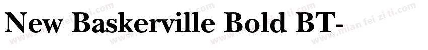 New Baskerville Bold BT字体转换